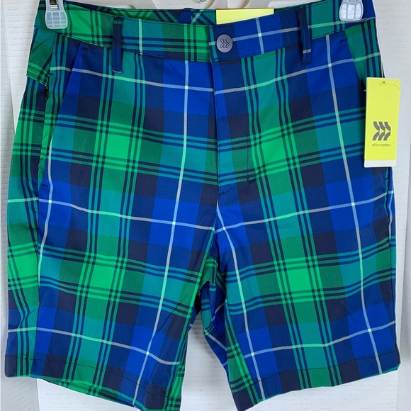 NEW Mens Golf Shorts All in Motion Plaid Moisture Wicking Size 40 (M692-694) - Picture 1 of 7